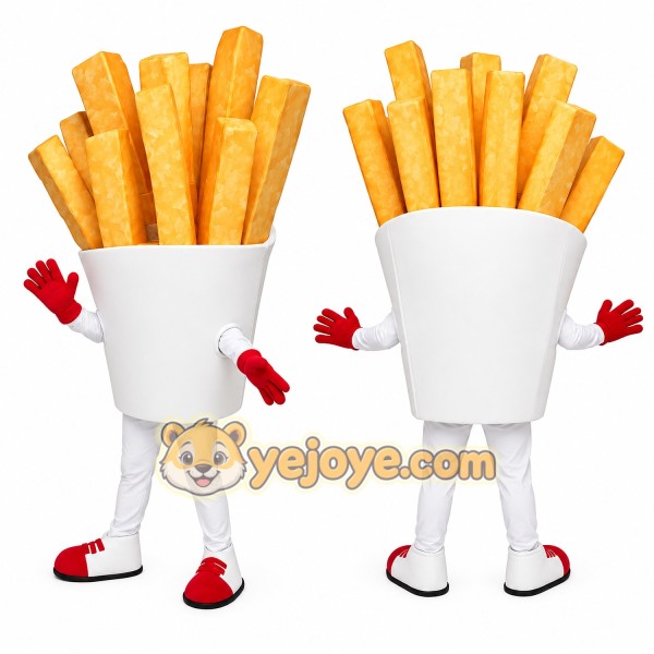 Realistic French Fries Mascot Costume