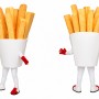 Realistic French Fries Mascot Costume