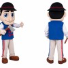 Realistic Lumberjack Mascot Costume