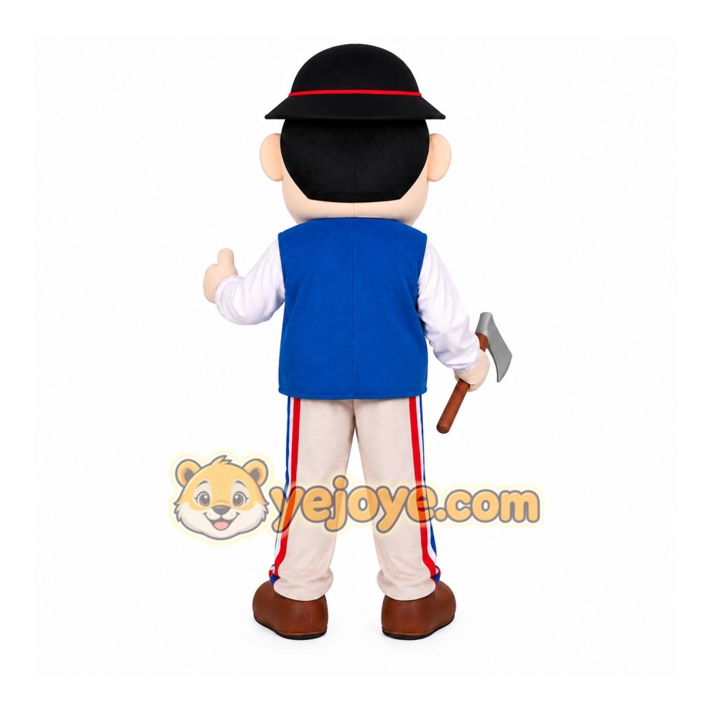 Realistic Lumberjack Mascot Costume