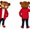 Happy Adult Bear Mascot Costume