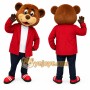 Happy Adult Bear Mascot Costume