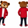 Happy Adult Bear Mascot Costume