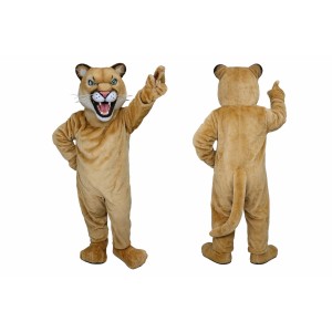 Tan Cougar Mascot Costume