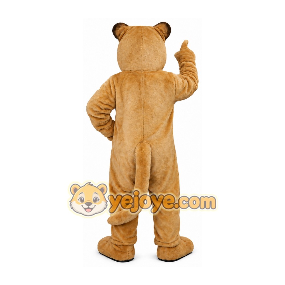 Tan Cougar Mascot Costume Tan Cougar Mascot Costume