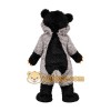 Gray Black Badger Mascot Costume