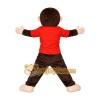 Brown Monkey Mascot Costume with Orange Shirt Brown Monkey Mascot Costume with Orange Shirt