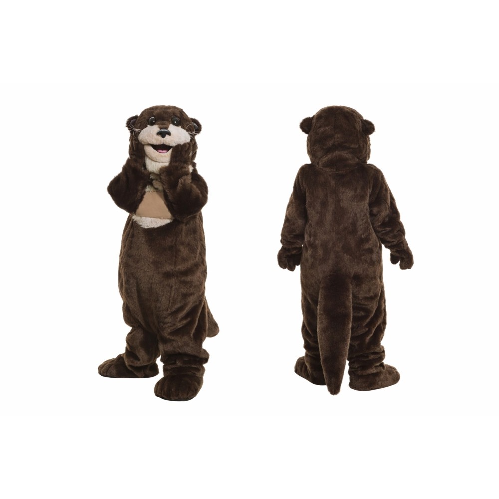 Dark Brown Otter Mascot Costume