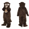 Dark Brown Otter Mascot Costume