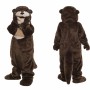 Dark Brown Otter Mascot Costume