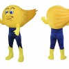 Yellow Shell Mascot Costume with Blue Pants