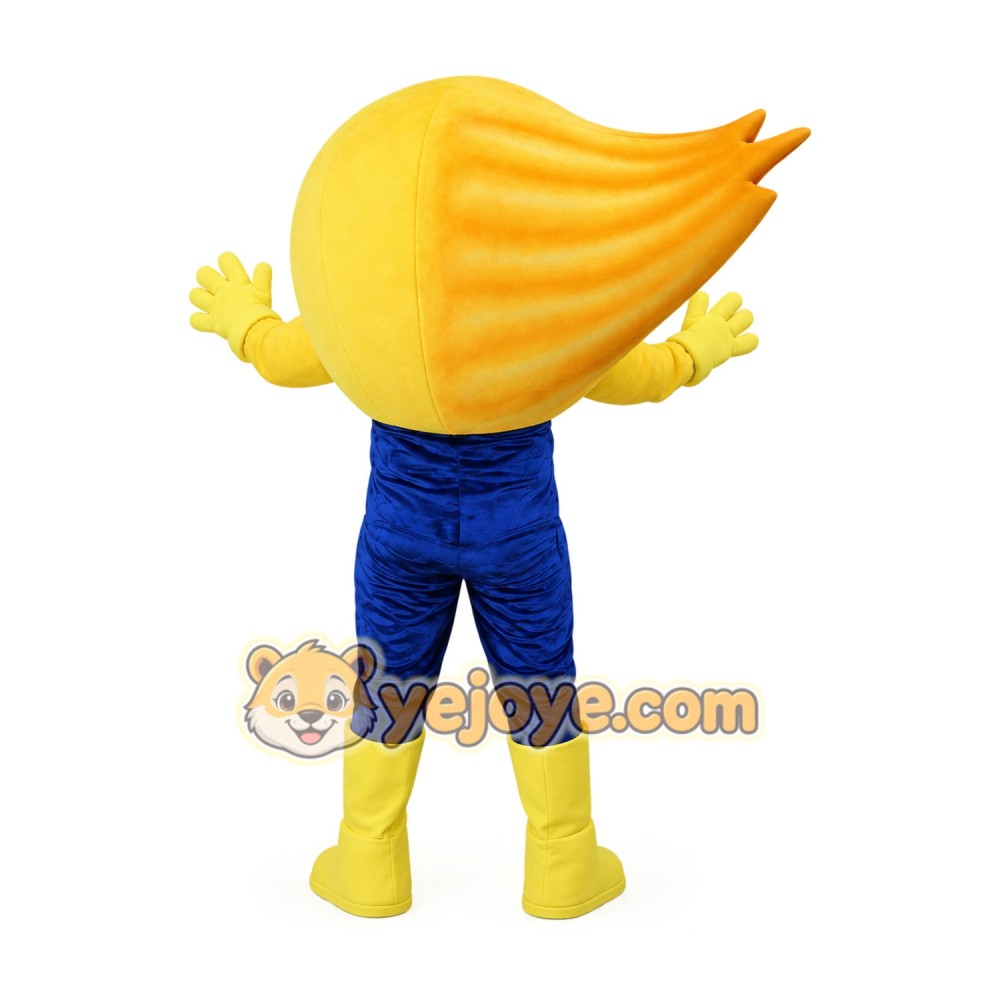 Yellow Shell Mascot Costume with Blue Pants Yellow Shell Mascot Costume with Blue Pants
