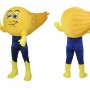Yellow Shell Mascot Costume with Blue Pants