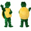 Green Turtle Mascot Costume with Yellow Shell