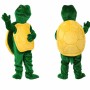 Green Turtle Mascot Costume with Yellow Shell
