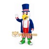Blue Red White Patriotic Bird Mascot Costume Blue Red White Patriotic Bird Mascot Costume