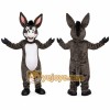 Gray Donkey Mascot Costume with White Belly