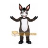 Gray Donkey Mascot Costume with White Belly