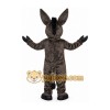 Gray Donkey Mascot Costume with White Belly