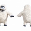 White Yeti Mascot Costume with Blue Face and Feet