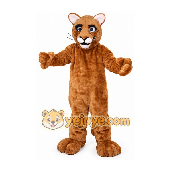 Light Brown Cougar Mascot Costume
