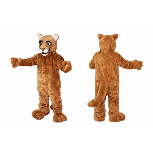 Light Brown Cougar Mascot Costume