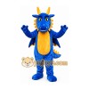 Blue and Yellow Dragon Mascot Costume with Wings Blue and Yellow Dragon Mascot Costume with Wings