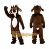 Brown Goat Mascot Costume with White Belly
