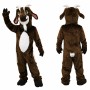 Brown Goat Mascot Costume with White Belly
