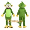 Green Monkey Mascot Costume with Yellow Hands and Feet Green Monkey Mascot Costume with Yellow Hands and Feet