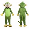 Green Monkey Mascot Costume with Yellow Hands and Feet