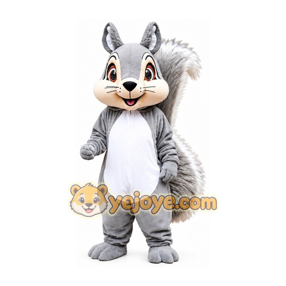 Gray Squirrel Mascot Costume Gray Squirrel Mascot Costume