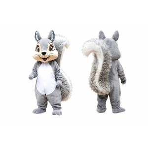 Gray Squirrel Mascot Costume