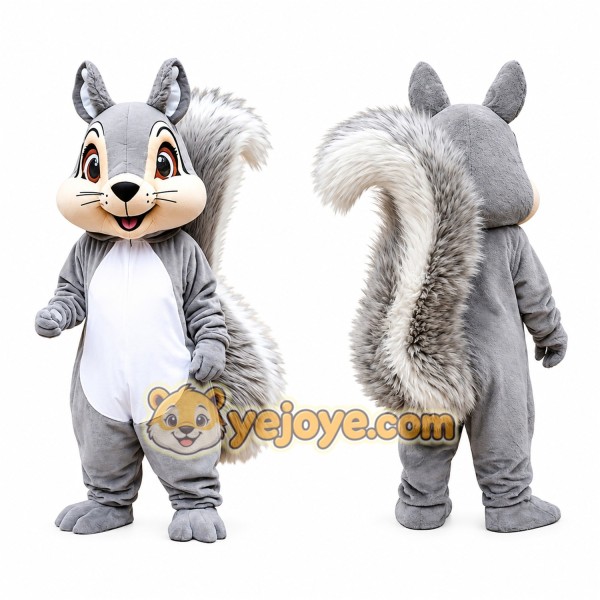 Gray Squirrel Mascot Costume