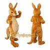 Golden Brown Kangaroo Mascot Costume Golden Brown Kangaroo Mascot Costume