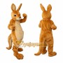 Golden Brown Kangaroo Mascot Costume