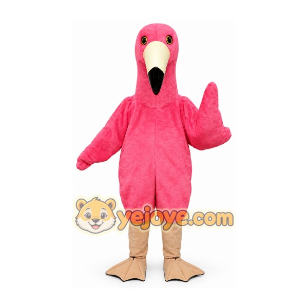 Pink Flamingo Mascot Costume