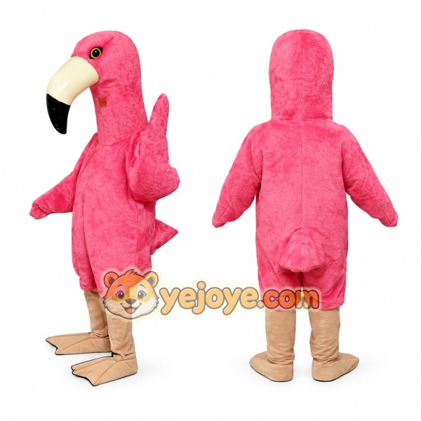 Pink Flamingo Mascot Costume