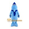 Light Blue Dolphin Mascot Costume with Scarf Light Blue Dolphin Mascot Costume with Scarf