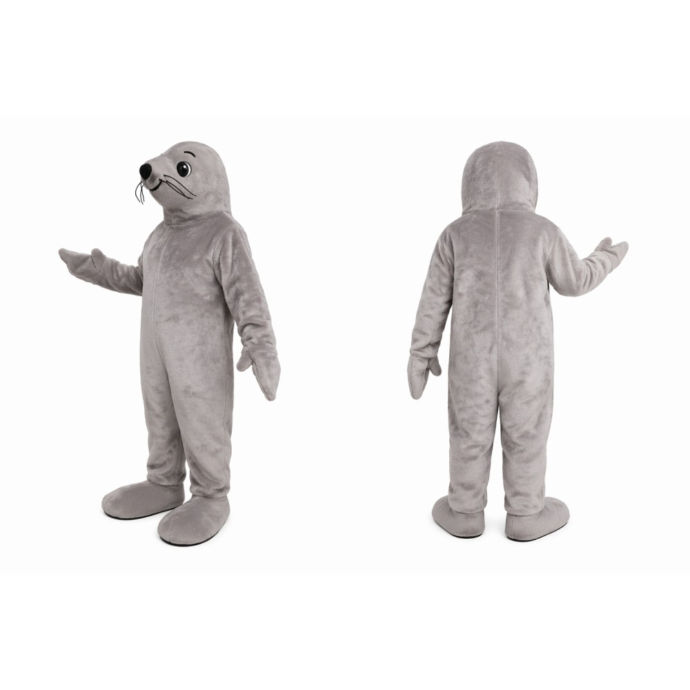 Gray Seal Mascot Costume