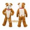 Brown Bulldog Mascot Costume Brown Bulldog Mascot Costume