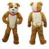 Brown Bulldog Mascot Costume