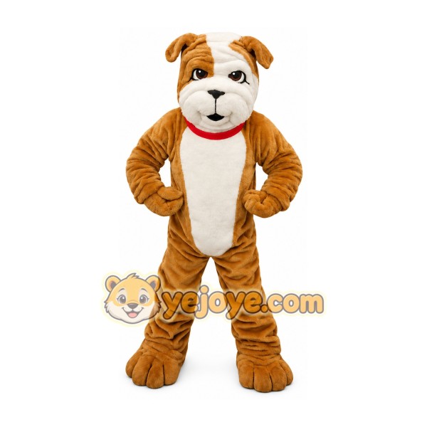 Brown Bulldog Mascot Costume Brown Bulldog Mascot Costume