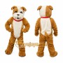 Brown Bulldog Mascot Costume