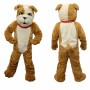Brown Bulldog Mascot Costume