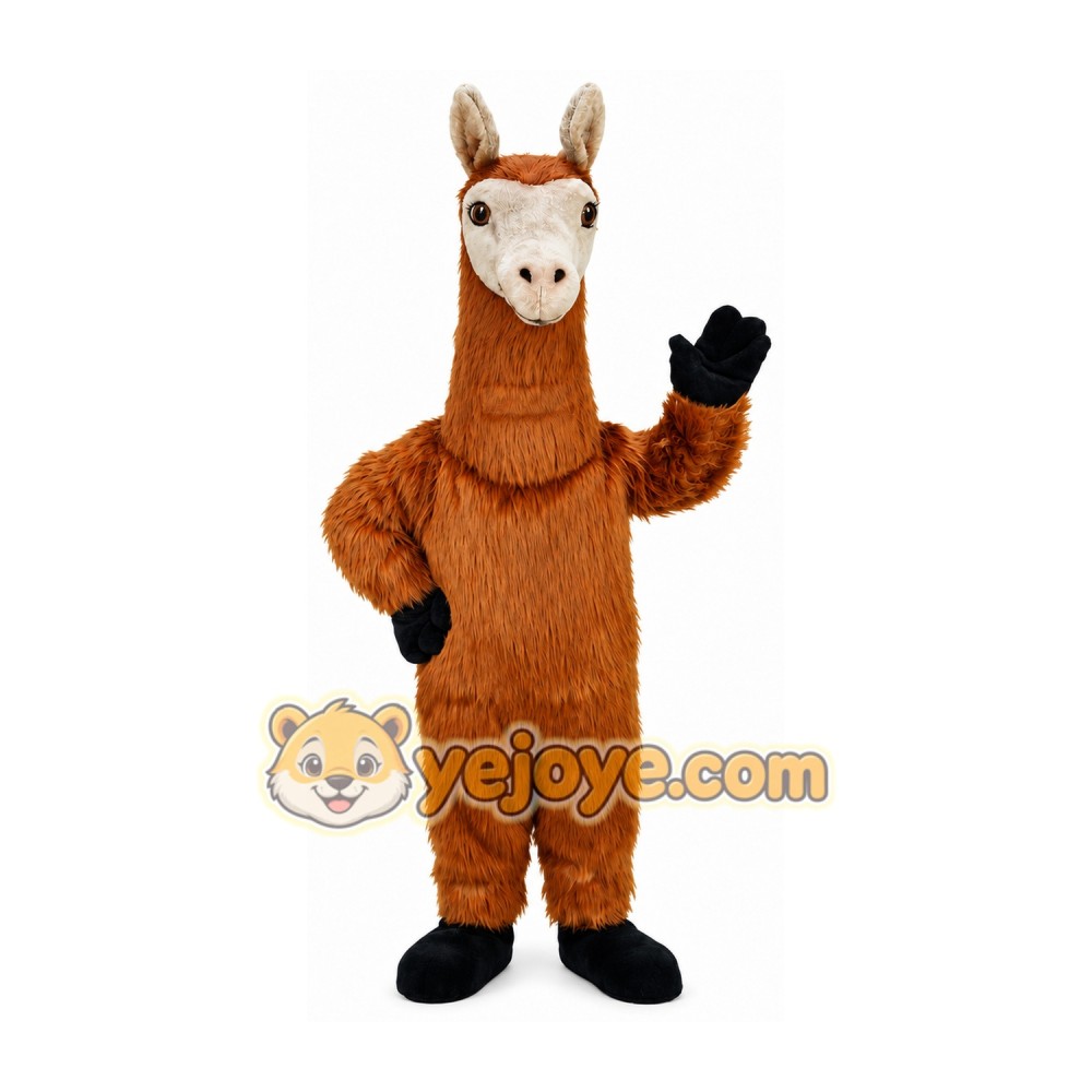 Brown Llama Mascot Costume Brown Llama Mascot Costume