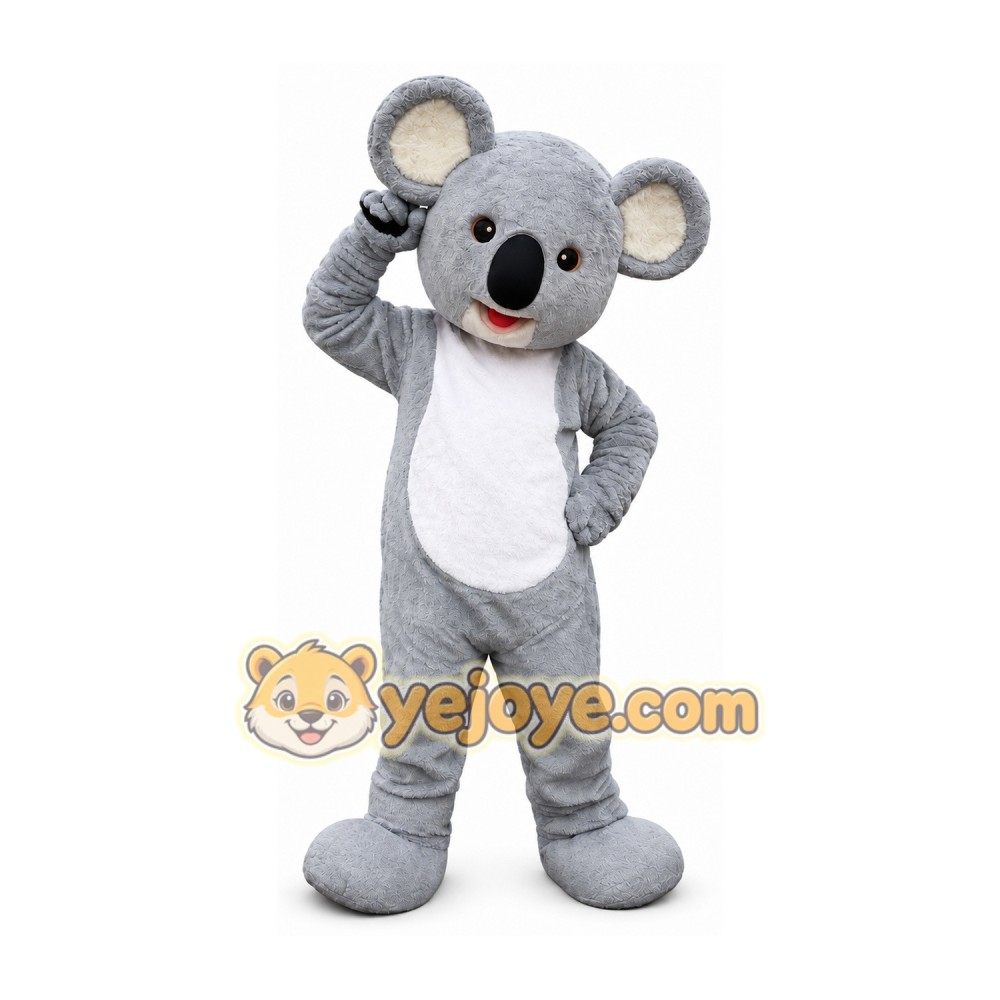 Light Gray Koala Mascot Costume