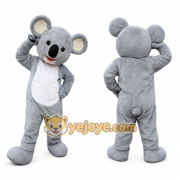 Light Gray Koala Mascot Costume