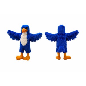 Blue Bird Mascot Costume with White Chest