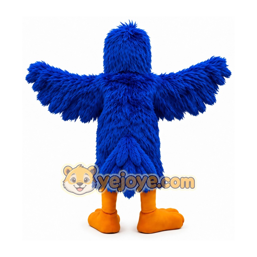 Blue Bird Mascot Costume with White Chest Blue Bird Mascot Costume with White Chest